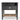 Cleo One Drawer Nighstand w/Shelf - Charcoal Gray/Wicker