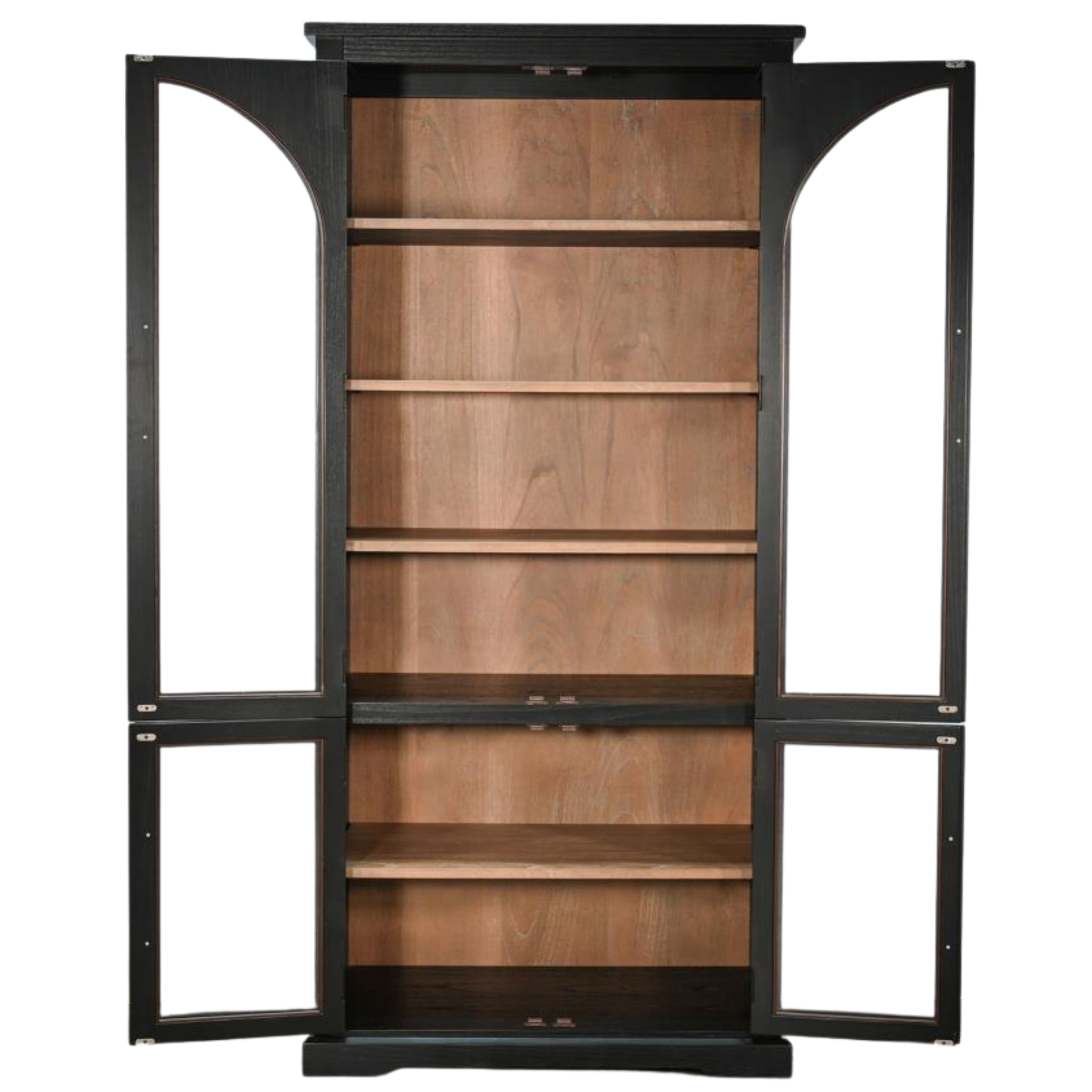 Sunny Designs Elena Cabinet w/Arched Doors - Black/Natural