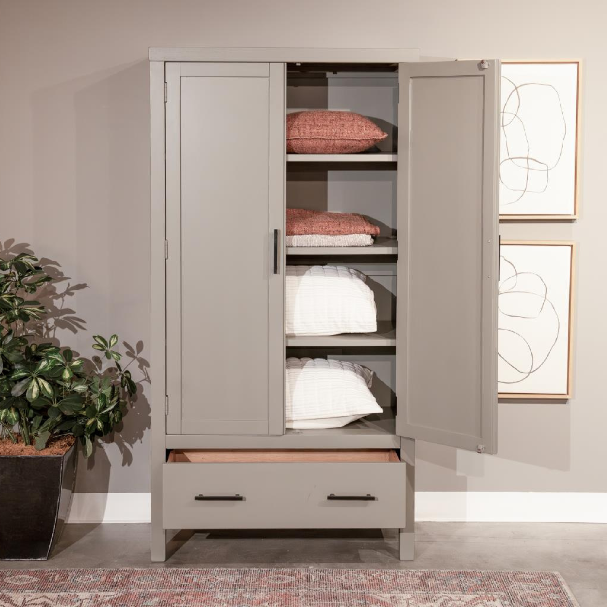 Sunny Designs General Storage Cabinet - Connected Gray