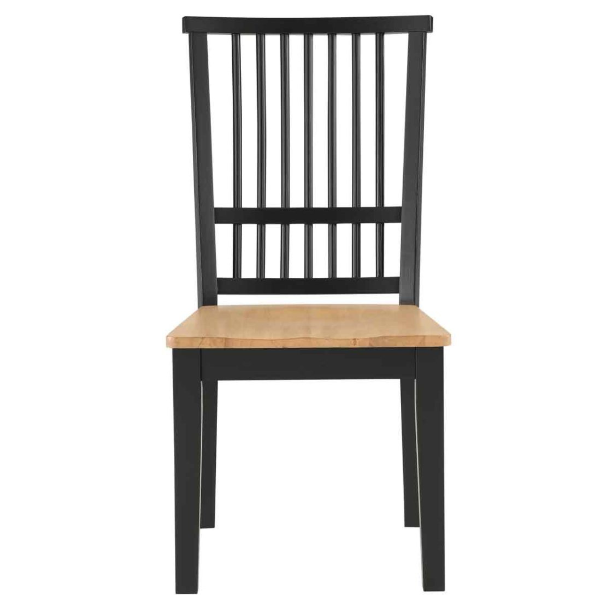 Magnolia Slat Back Dining Chair - Black/Natural