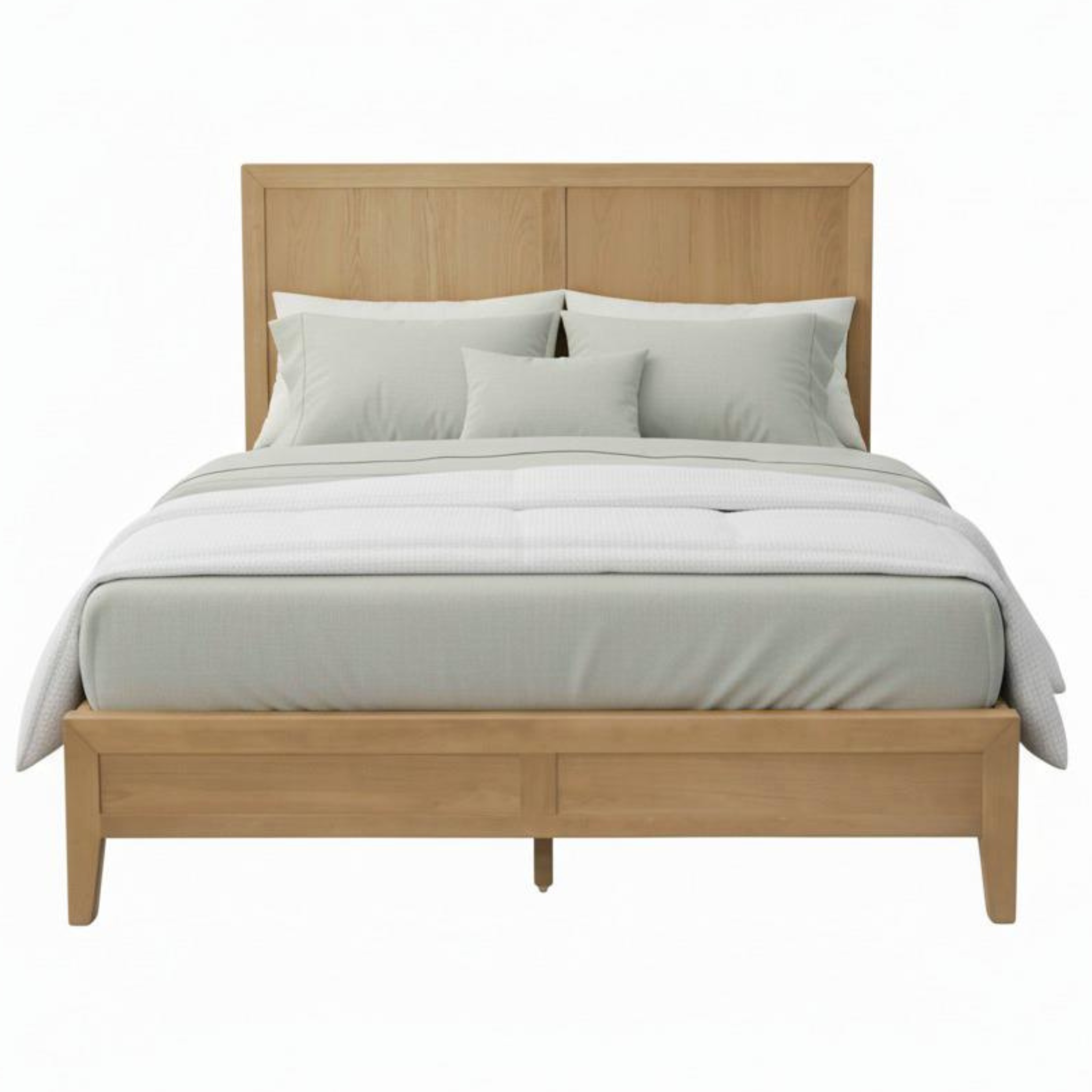 Emilia Platform Panel Bed - Natural