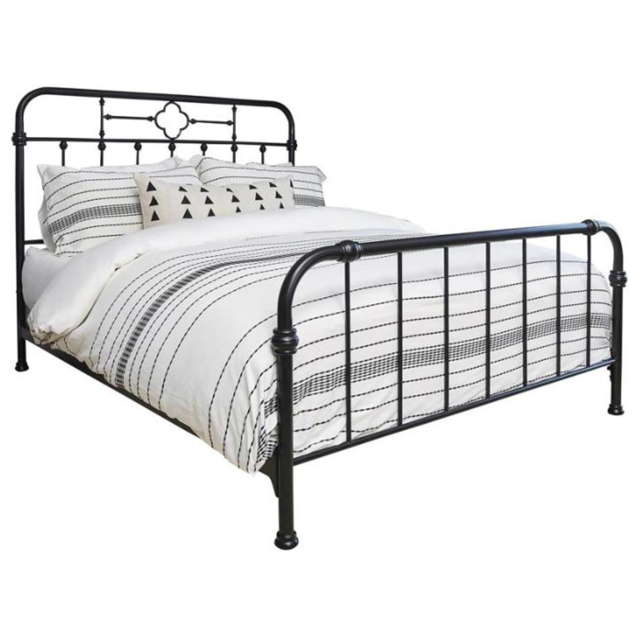 Packland Black Iron Bed - King Size