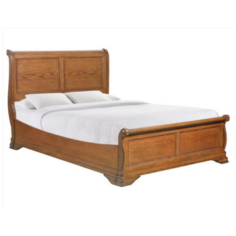 Shenandoah Louis Philippe Sleigh Bed - Warm Oak