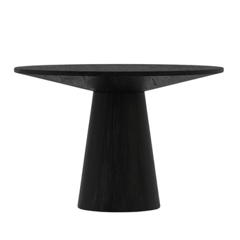 Cove Collection 47" Round Dining Table - Vintage Black