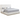 Knox Upholstered Platform Bed - Cream