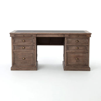 Lifestyle Double Pedestal Desk - Sundried