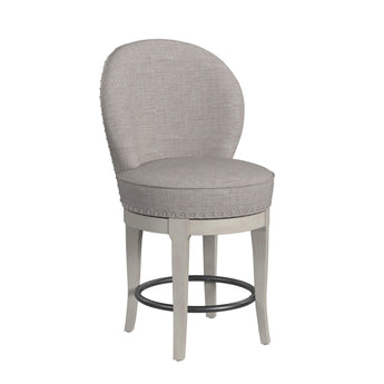 Westford Swivel Counter Stool - Grey/Linen