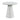 Bellini 20" Round End Table - White