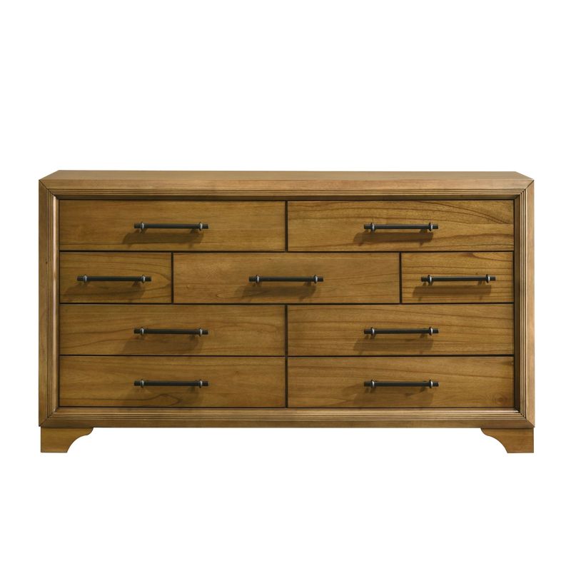 Harmony Nine Drawer Dresser - Medium Walnut