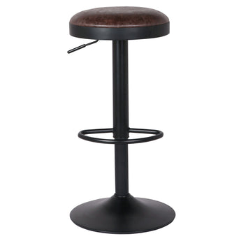 Juno Adjustable Gas Lift Stool - Vintage Coffee Brown