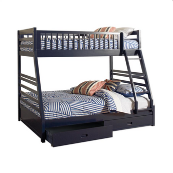 Ashton Collection Twin Over Full Bunk Bed w/Drawers (Multiple Finishes)