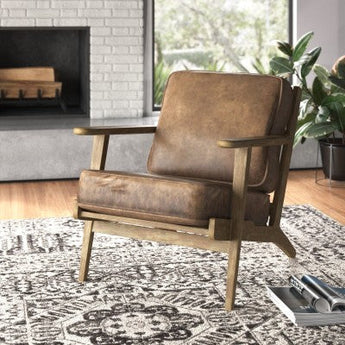 Albert Accent Chair - Nubuck Chocolate