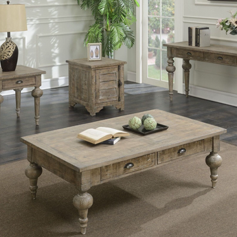 Interlude Collection Rustic Farmhouse End Table